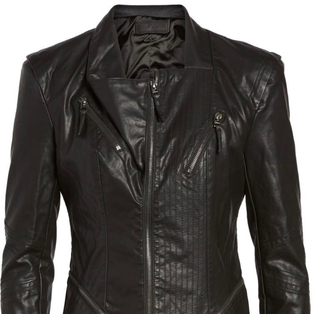 Black Faux Leather Jacket